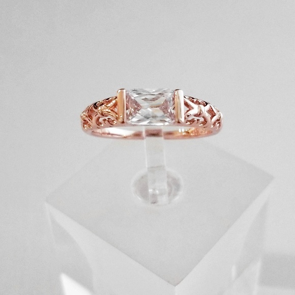 18k Rose Gold Horizontal Filigree Band - Picture 5 of 8